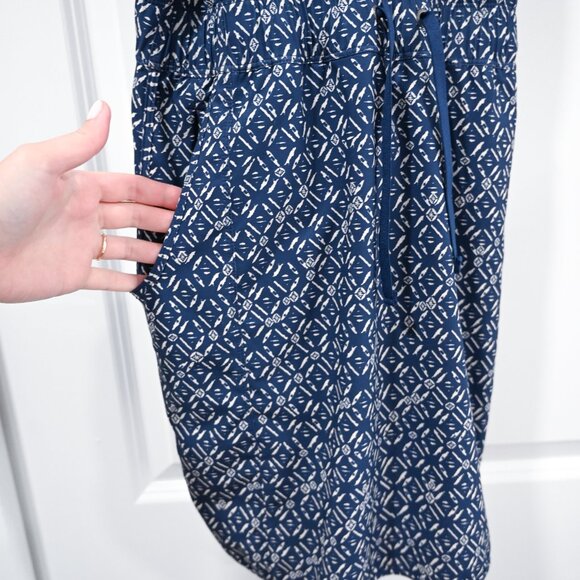 Patagonia Medium Women's Fleetwith Navy Print Crossback Athletic Dress - Picture 6 of 9